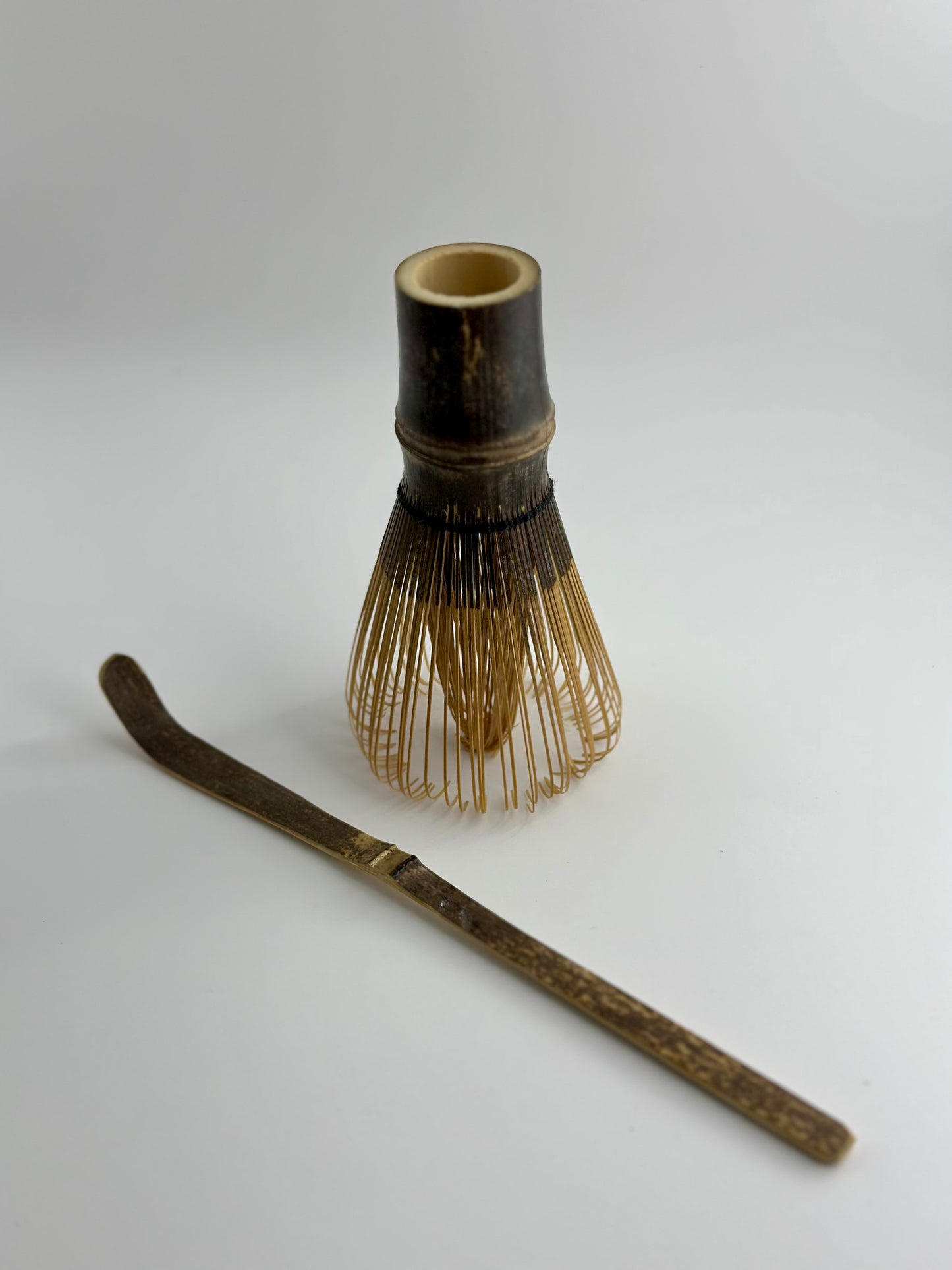 Dark Bamboo Matcha Whisk and Spoon Set