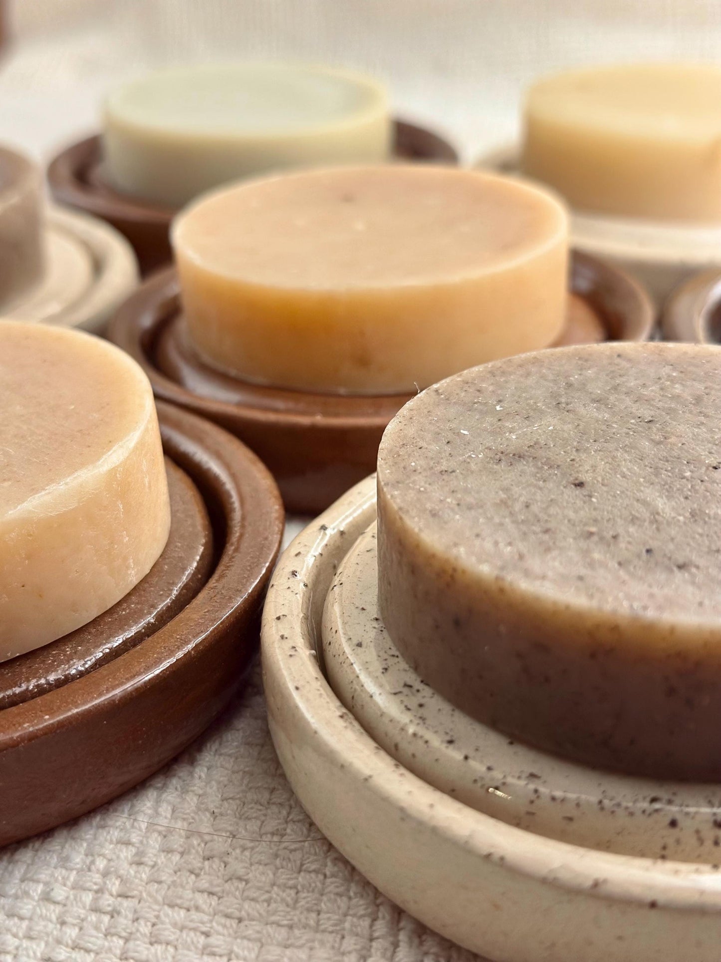 Handmade Ceramic Soap Dish | Iron or Speckled Clay