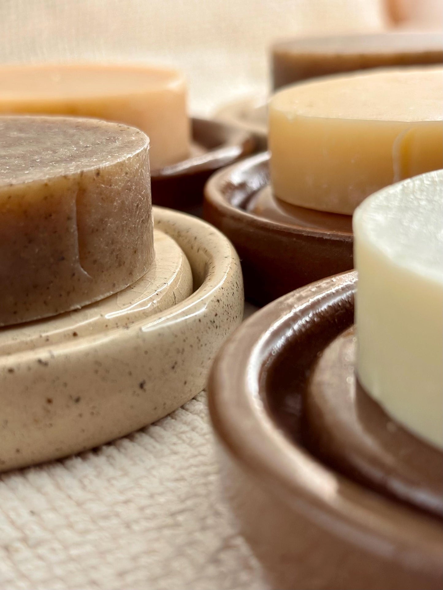 Handmade Ceramic Soap Dish | Iron or Speckled Clay