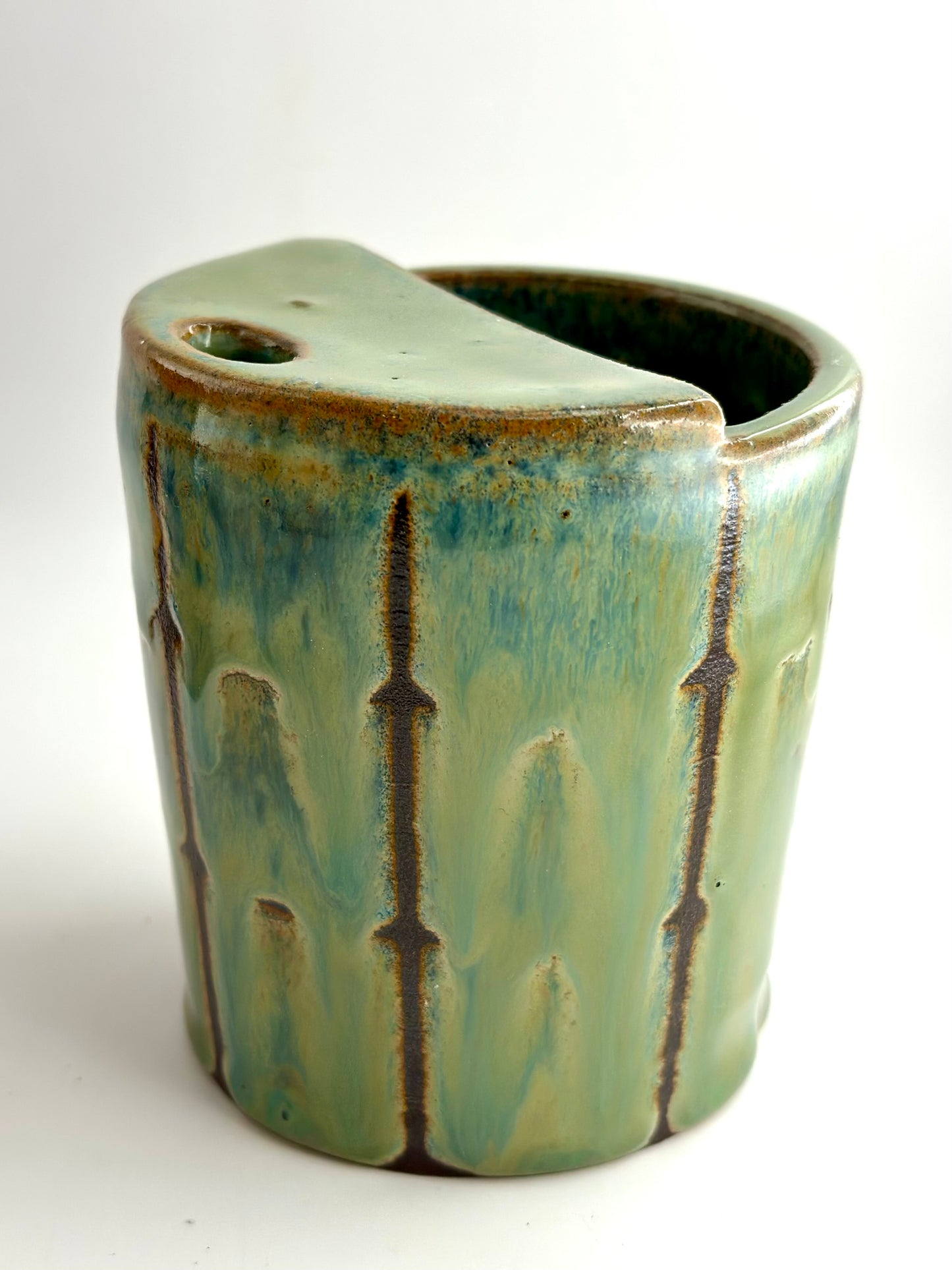 Signature Handmade Ceramic Travel Mug | Honeydew