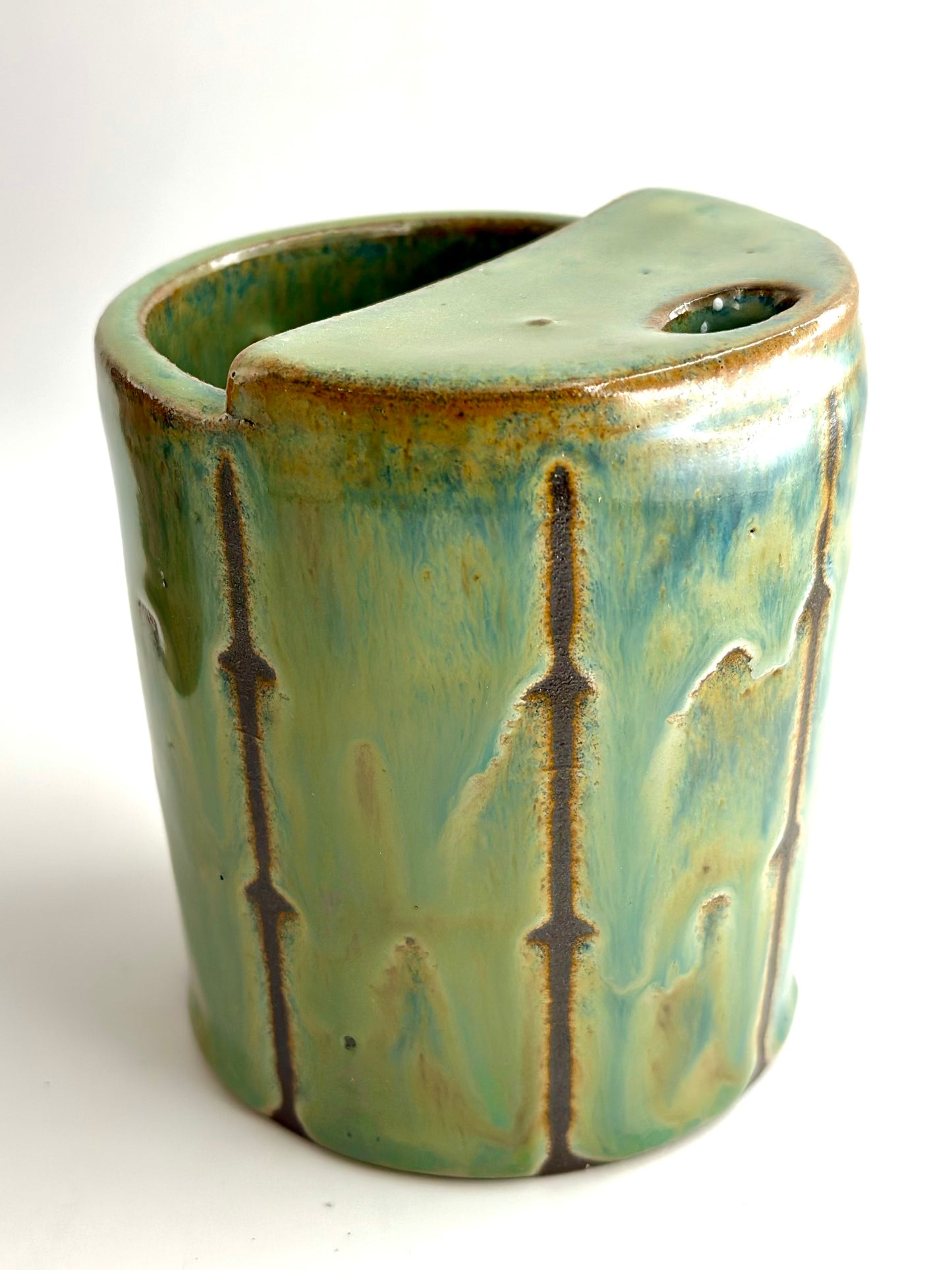 Signature Handmade Ceramic Travel Mug | Honeydew