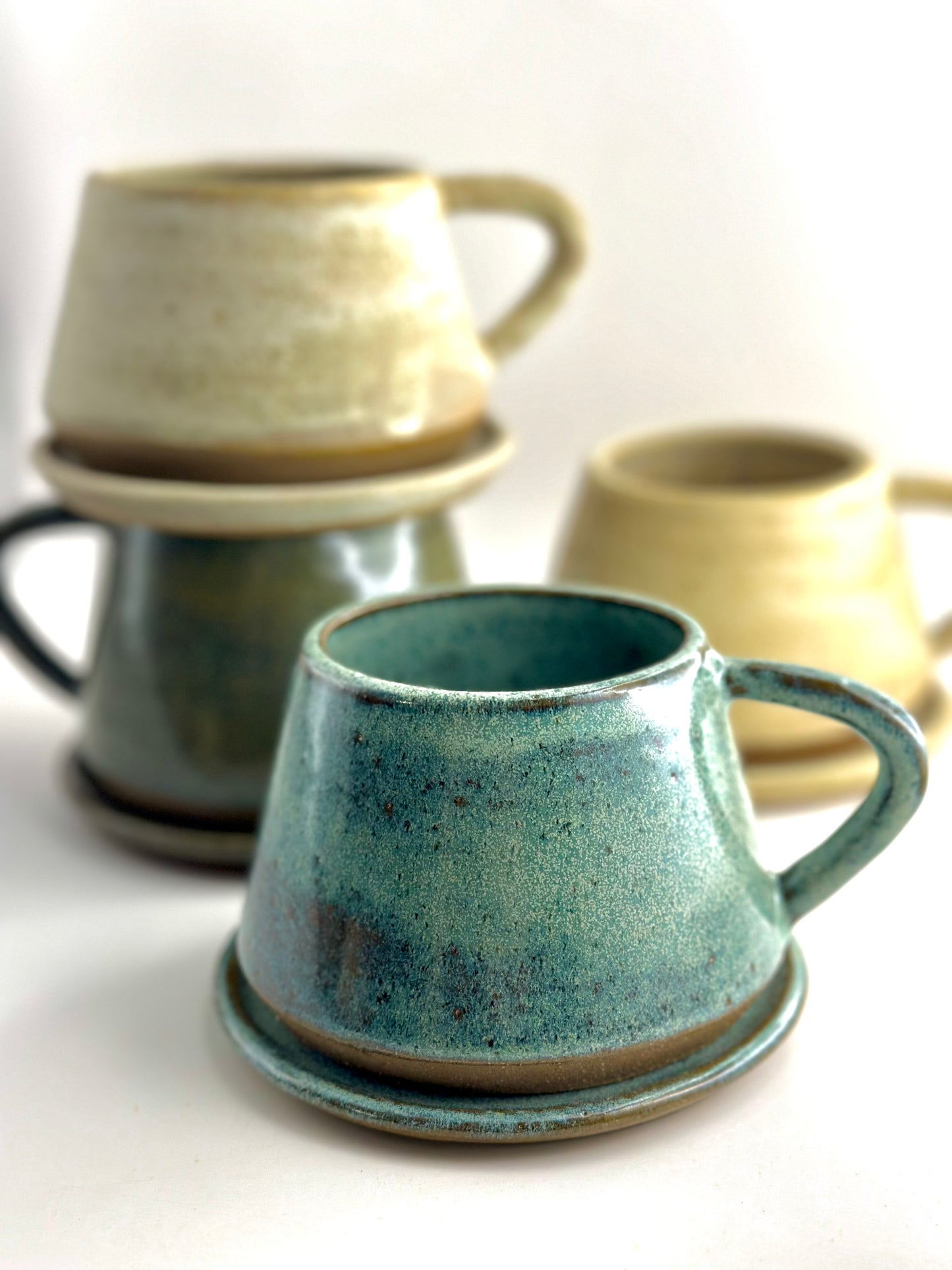 Handmade Ceramic Cup & Saucer - Limited Release