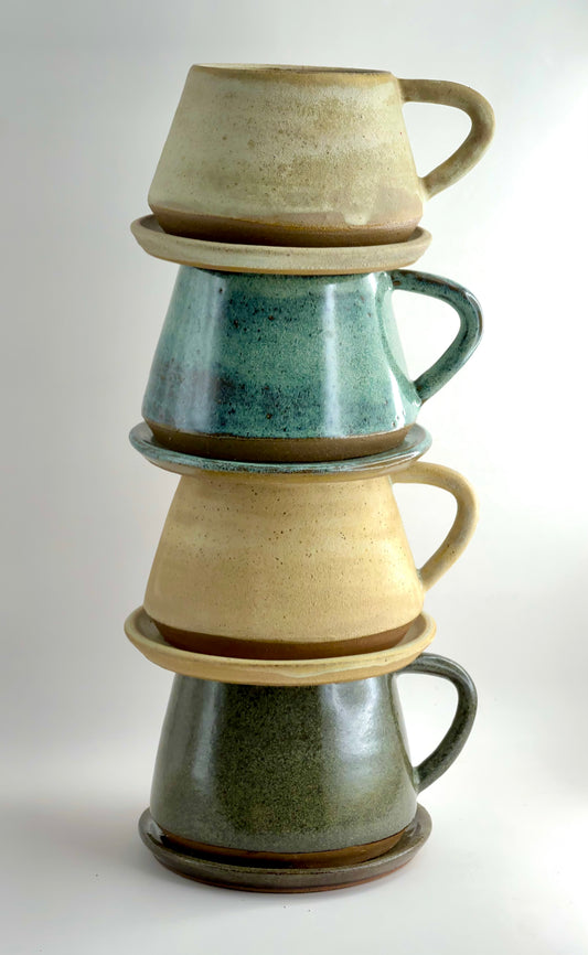 Handmade Ceramic Cup & Saucer - Limited Release
