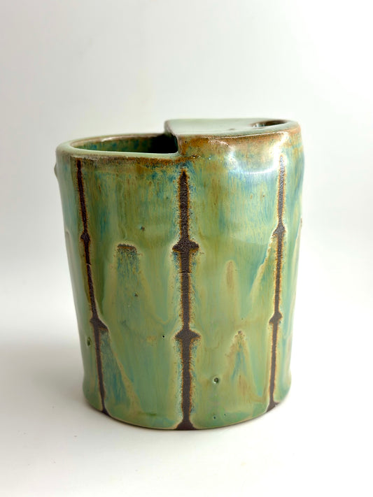 Signature Handmade Ceramic Travel Mug | Honeydew