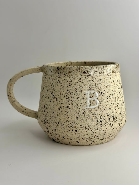 Personalised Initial Mug | Speckled Stoneware