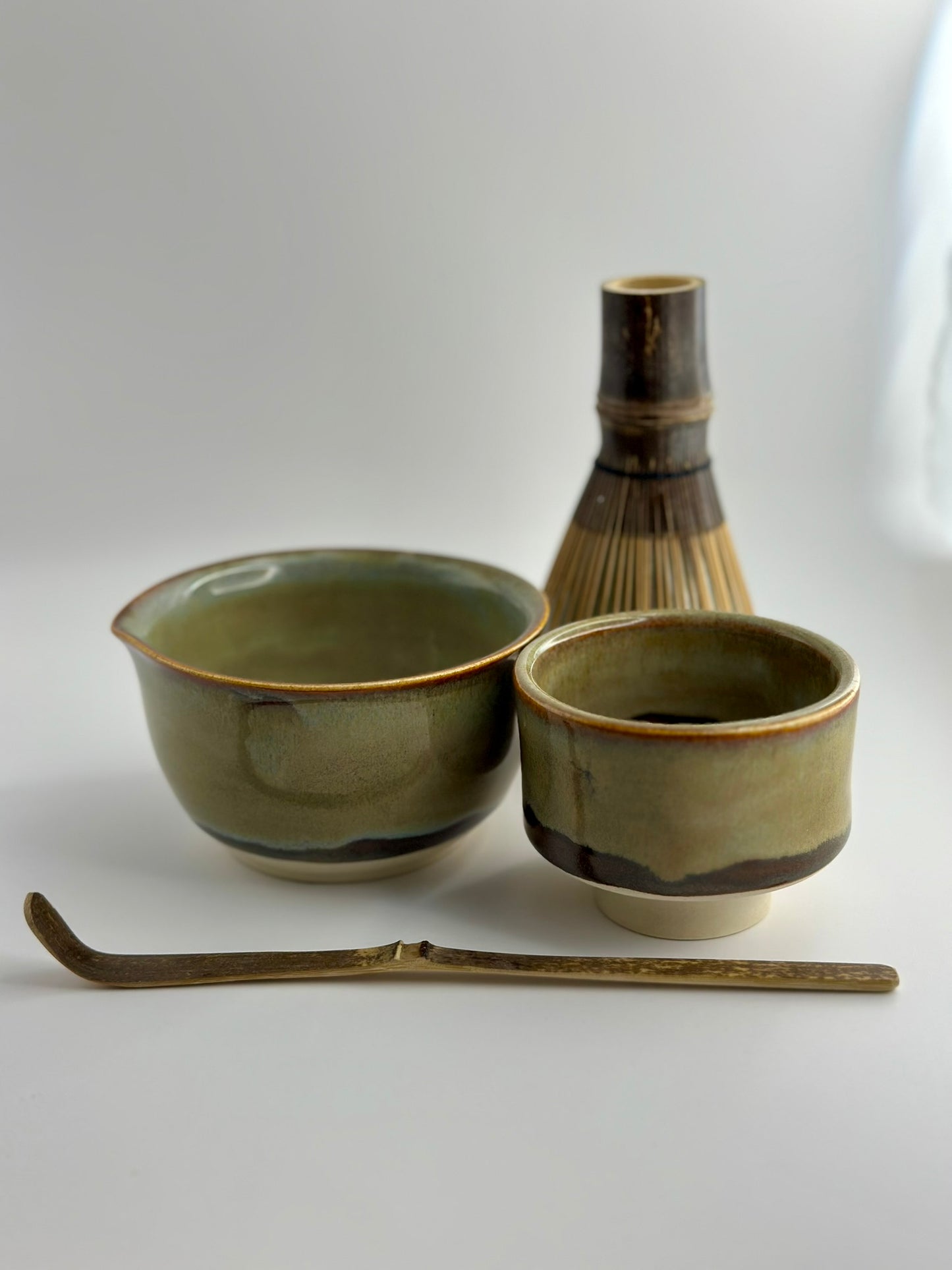 Signature Handmade Matcha Set | Turquoise and Iron