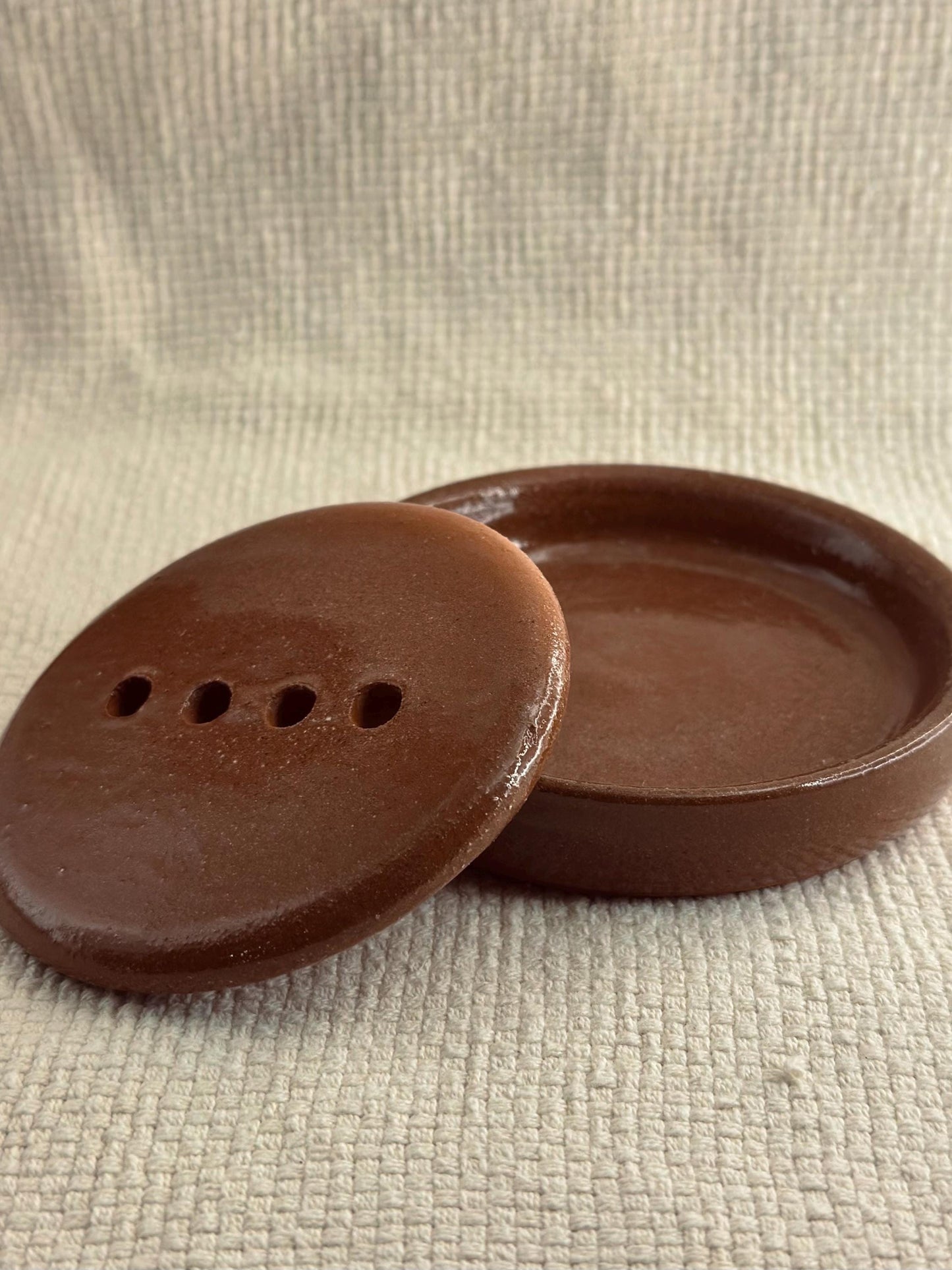 Handmade Ceramic Soap Dish | Iron or Speckled Clay