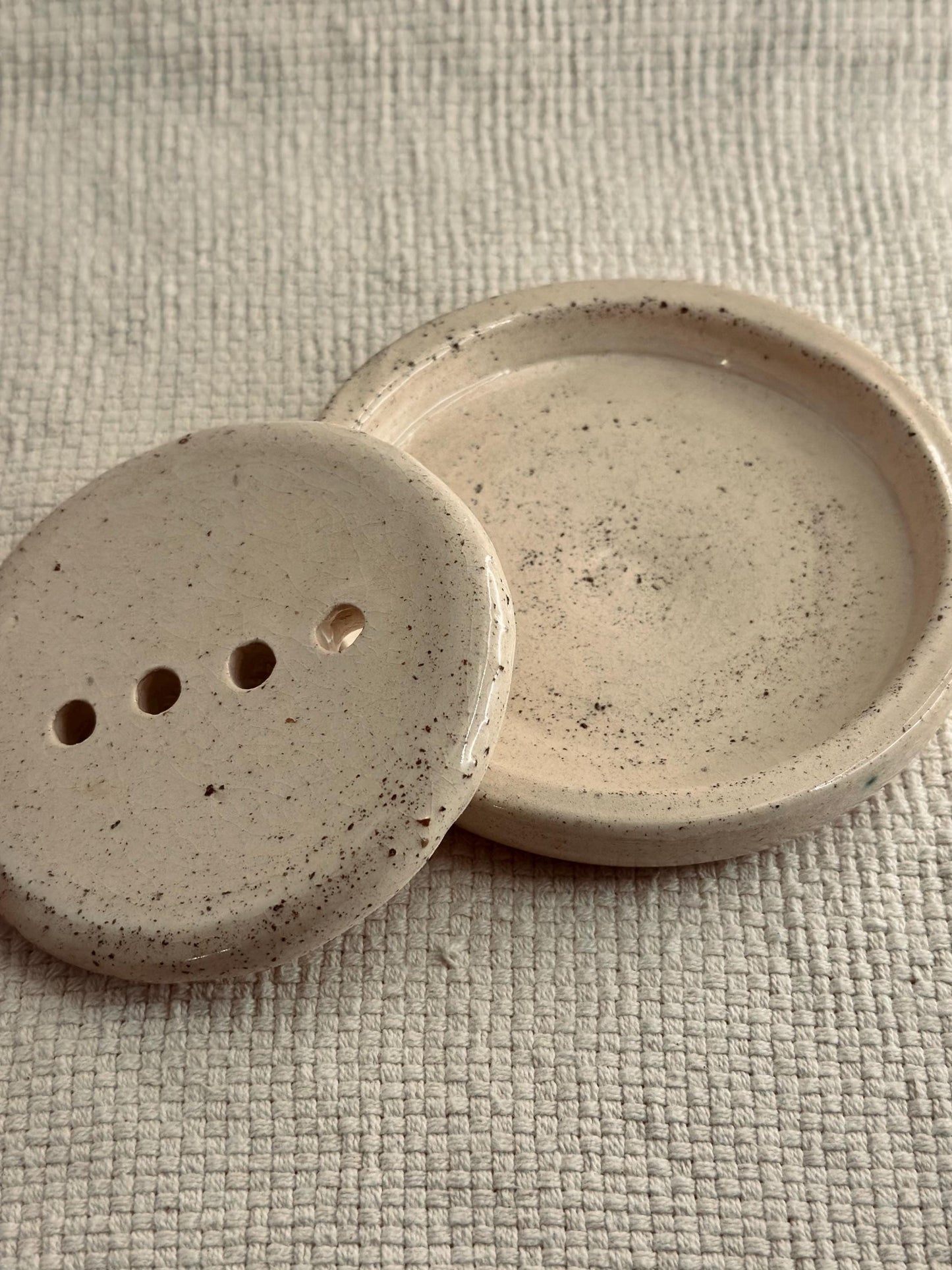 Handmade Ceramic Soap Dish | Iron or Speckled Clay